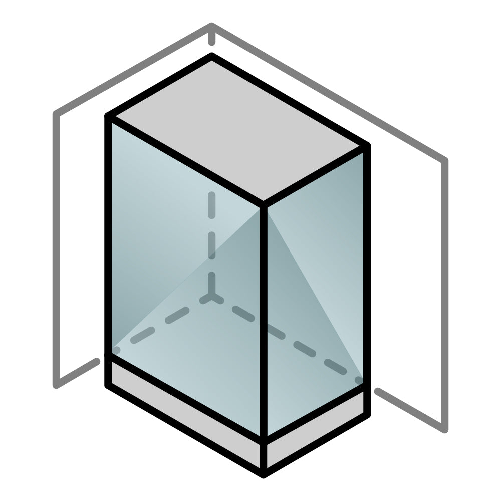 Cabine de dus dreptunghiulare