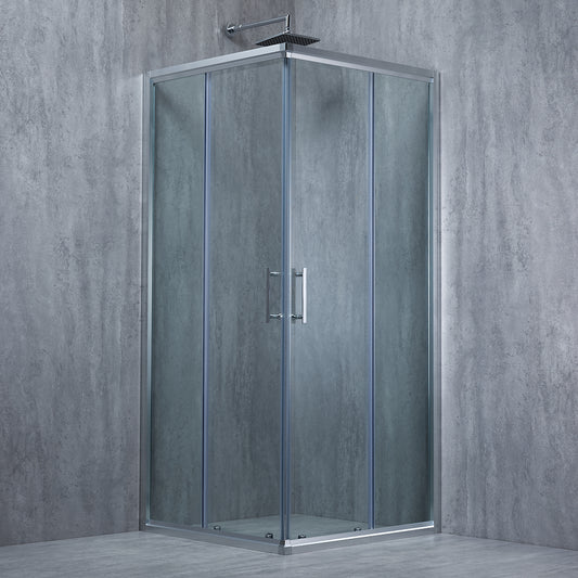 Cabina de dus patrata ELEGANT sticla 6 mm Transparent