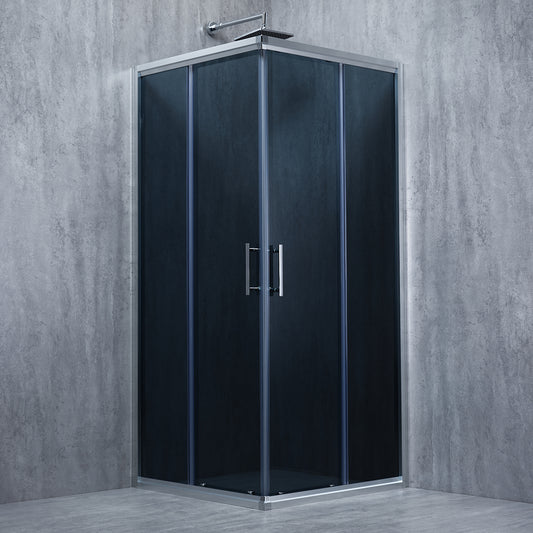 Cabina de dus patrata ELEGANT sticla 6 mm Fumurie