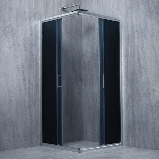 Cabina de dus patrata ELEGANT sticla 6 mm Fumurie