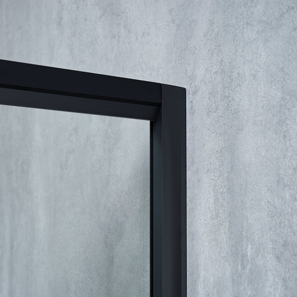 Cabina de dus dreptunghiulara ELEGANT BLACK sticla 6 mm Transparenta