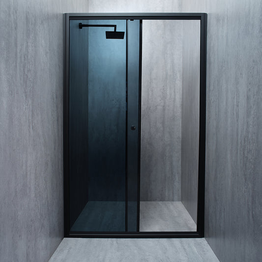 Usa de dus ELEGANT BLACK sticla 6 mm fumurie