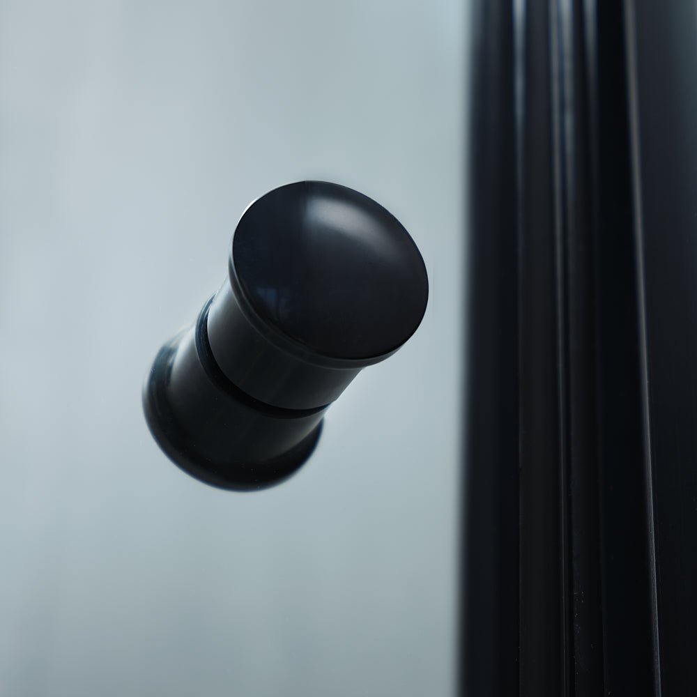 Usa de dus ELEGANT BLACK sticla 6 mm fumurie