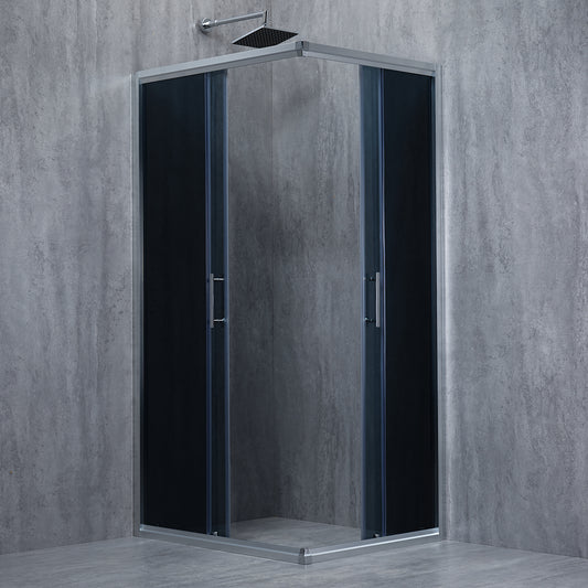 Cabina de dus dreptunghiulara ELEGANT sticla 6 mm Fumuriu