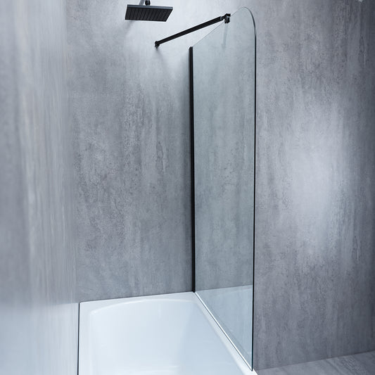 Paravan cadă Relax Black, fix 6MM