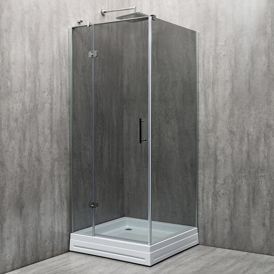 Cabină de duș pătrată Kubo sticlă fumuriu 6MM