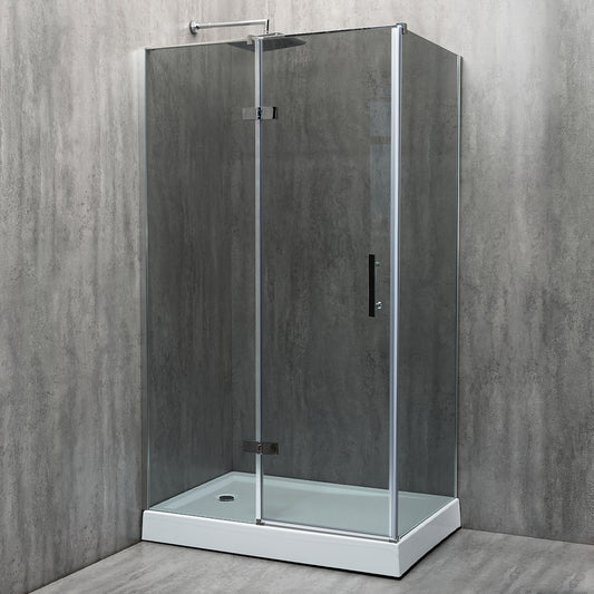 Cabină de duș dreptunghiulară Premio sticlă fumurie 8MM