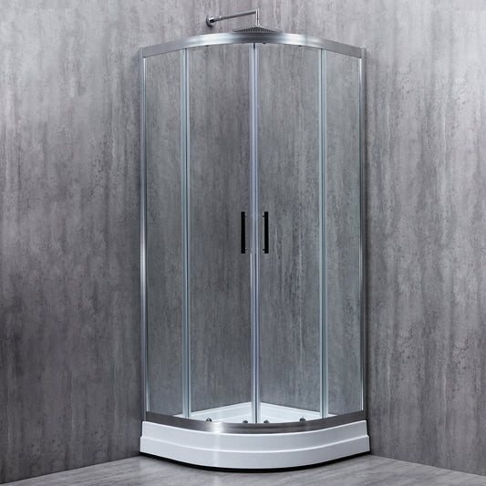 Cabină de duș semirotundă Europe sticlă transparentă 6MM