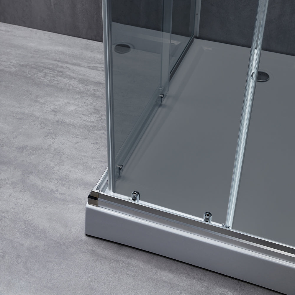 Cabina de dus dreptunghiulara ELEGANT sticla 6 mm Fumuriu