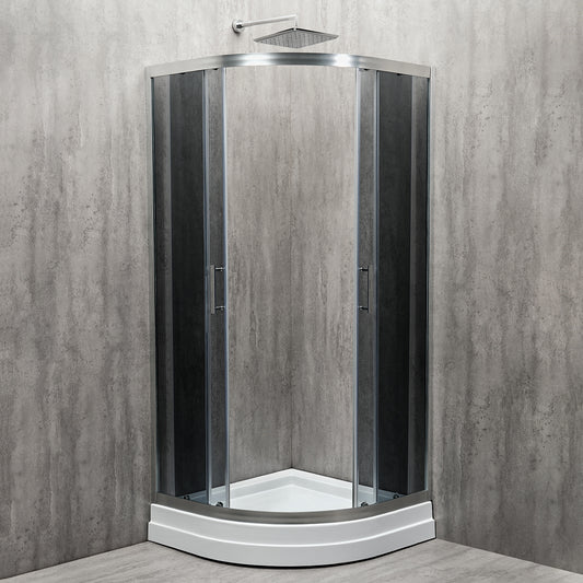 Cabină de duș semirotundă Europe sticlă fumurie 6MM