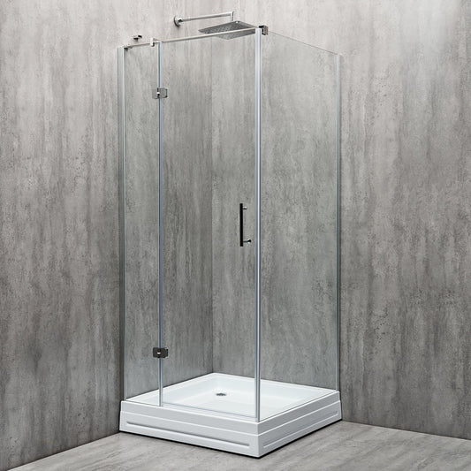 Cabină de duș pătrată Kubo sticlă transparentă 6MM