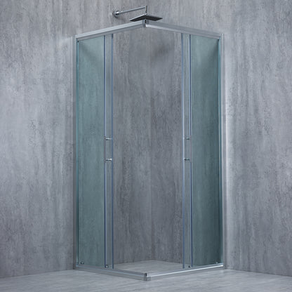 Cabina de dus patrata ELEGANT sticla 6 mm Transparent