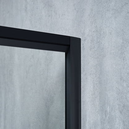 Cabina de dus dreptunghiulara ELEGANT BLACK sticla 6 mm Transparenta