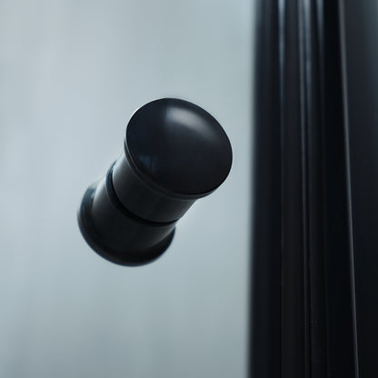 Usa de dus ELEGANT BLACK sticla 6 mm fumurie