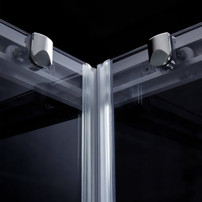Cabina de dus dreptunghiulara ELEGANT sticla 6 mm Fumuriu