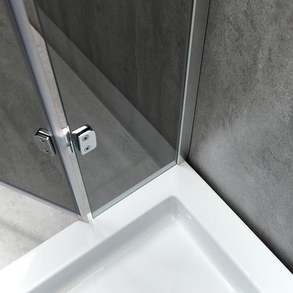 Cabină de duș pătrată Kubo sticlă fumuriu 6MM