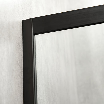 Cabină de duș semirotundă Europe Black sticlă transparentă 6MM