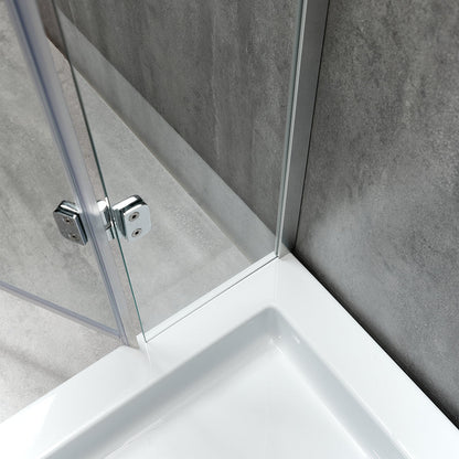 Cabină de duș pătrată Kubo sticlă transparentă 6MM