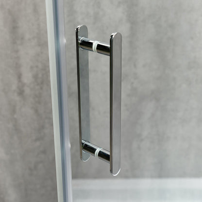 Cabină de duș pătrată Kubo sticlă transparentă 6MM
